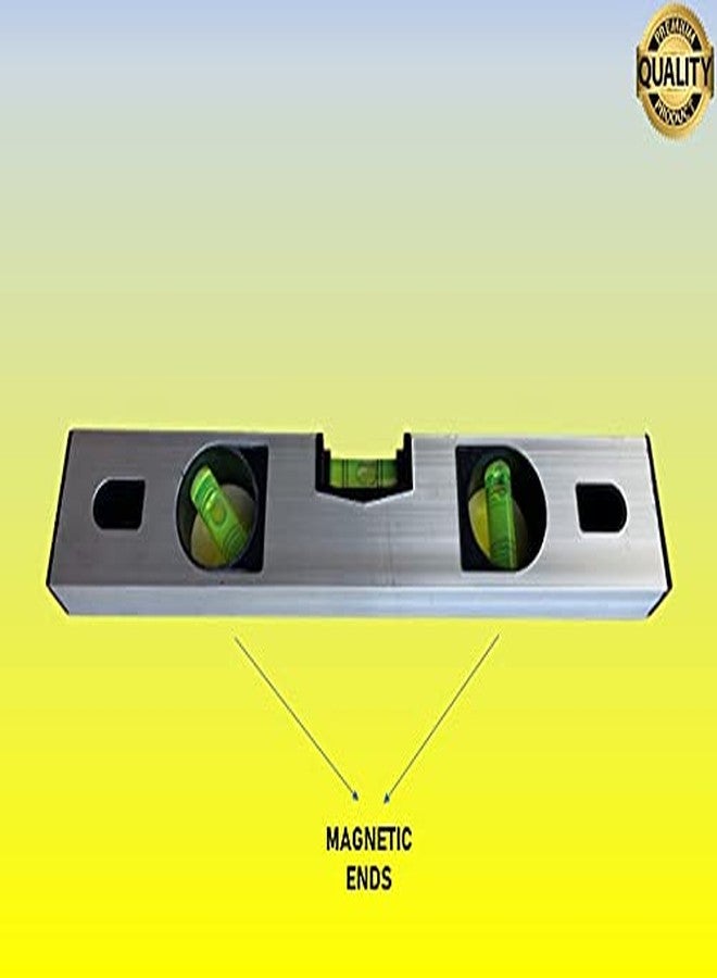 Zebra Premium Tools Z-MS01 Golden 12 Inches Magnetic Spirit Level ; 30CM Aluminum Frame Magnetic Carpenter's Level - Image 4