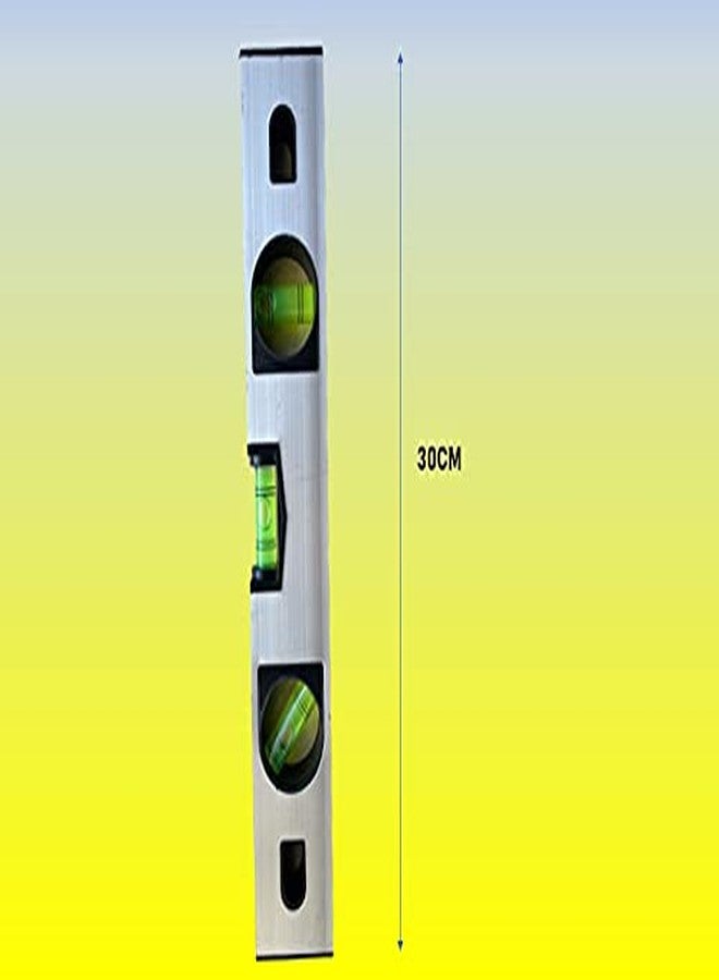 Zebra Premium Tools Z-MS01 Golden 12 Inches Magnetic Spirit Level ; 30CM Aluminum Frame Magnetic Carpenter's Level - Image 2