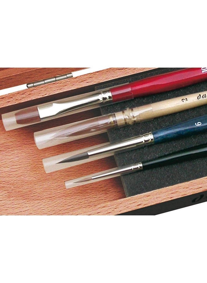 Da Vinci Watercolor Series 5280 Deluxe Paint Brush Set Natural Hair And Synthetic With Mahogany Storage Box And Brush Soap Multiple Sizes 4 Brushes (Series 36 488 5530 5880) - Image 4