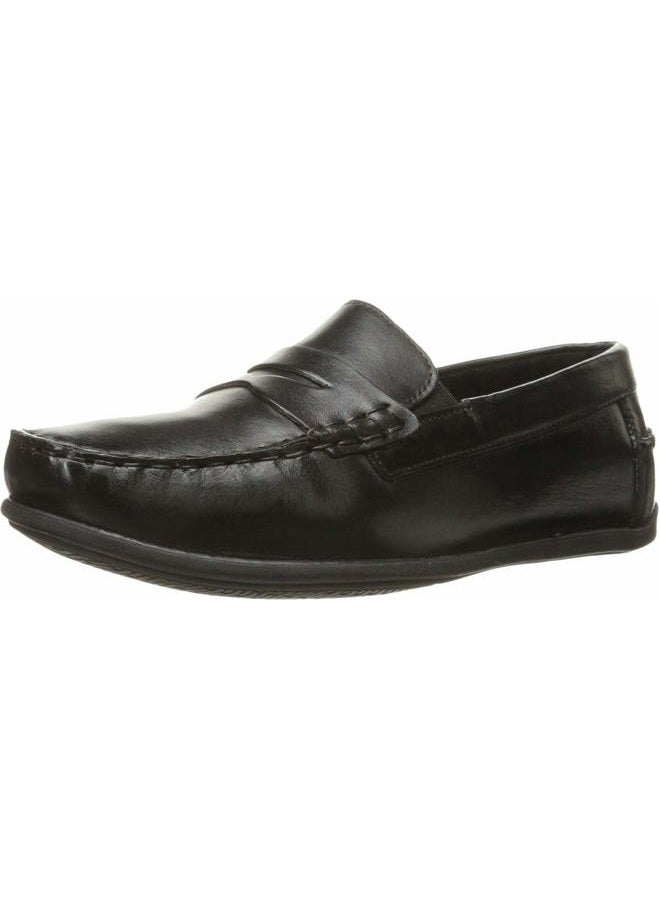 Florsheim Boy's Jasper Driver Jr Loafer, Black, 1 Big Kid - Image 1
