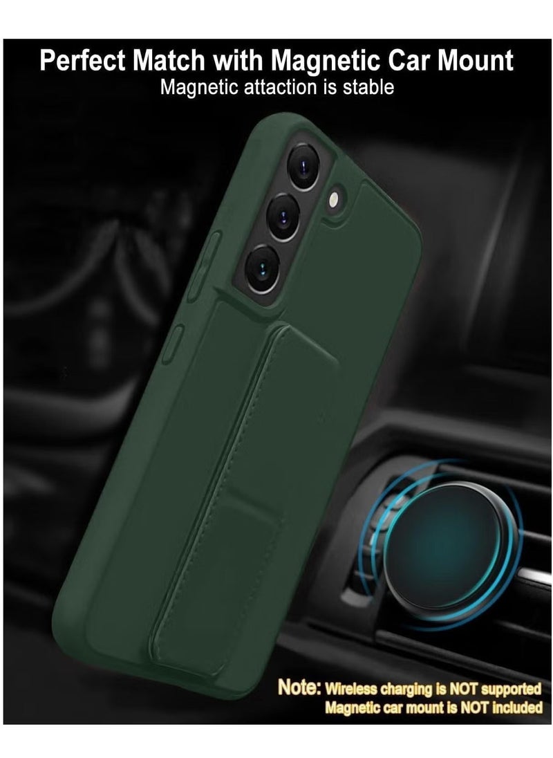 JAJEEK Samsung Galaxy A25 Back Stand Case Cover – Magnetic Holder, Soft Silicone, Horizontal & Vertical Kickstand, Wrist Strap, Full Protection, Scratch Resistance Matte Finish Case for Samsung Galaxy A25 - Image 5