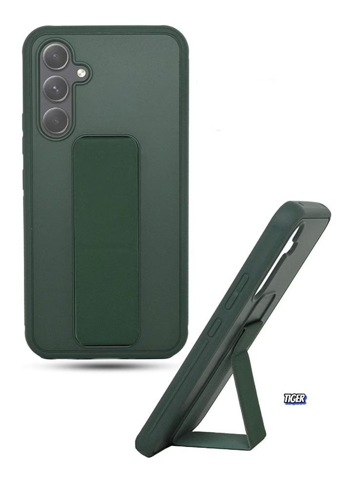 JAJEEK Samsung Galaxy A25 Back Stand Case Cover – Magnetic Holder, Soft Silicone, Horizontal & Vertical Kickstand, Wrist Strap, Full Protection, Scratch Resistance Matte Finish Case for Samsung Galaxy A25 - Image 1