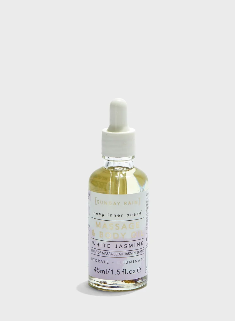 Sunday Rain Massage Oil White Jasmine