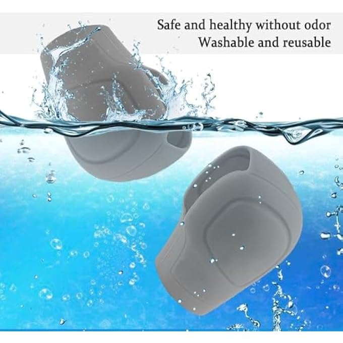rayihni 2Pcs Silicone Car Gear Shift CoverGreat AntiSlip Automatic Gear Shift Knob Stick Protector for ManWomen Car DecorUniversal Interior Car Accessories for Car SUV Truck grey - Image 3
