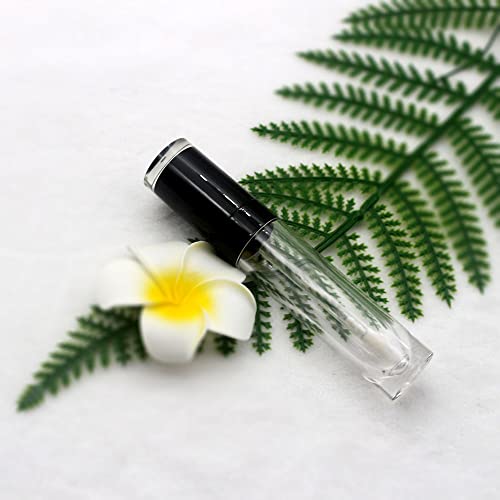 COSIDEA 26 pcs Refillable Empty 8ml Lip Gloss Tubes with clear Wand，Round black Lipgloss Containers，DIY cosmetic packing Container Bulk Wholesale - Image 5