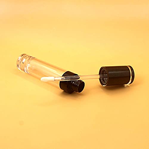 COSIDEA 26 pcs Refillable Empty 8ml Lip Gloss Tubes with clear Wand，Round black Lipgloss Containers，DIY cosmetic packing Container Bulk Wholesale - Image 3