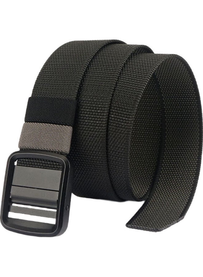 Jevi Rotating Day Buckle Double-Sided Two-Color Nylon Belt, Men'S Casual Versatile Replaceable Dual-Use Belt, Canvas Trouser Belt - Image 1