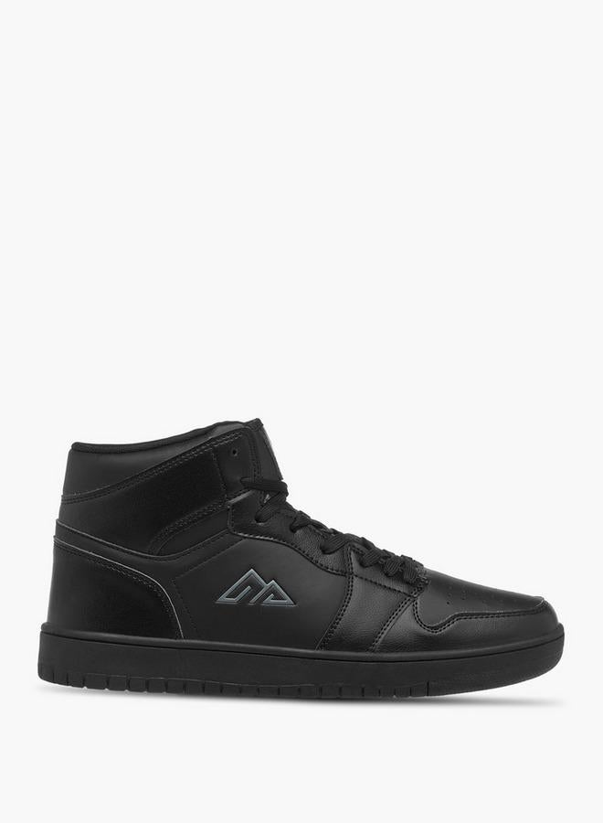 Oaklan by Shoexpress Men's Colourblock High Top Sneakers with Lace-Up Closure - Image 3
