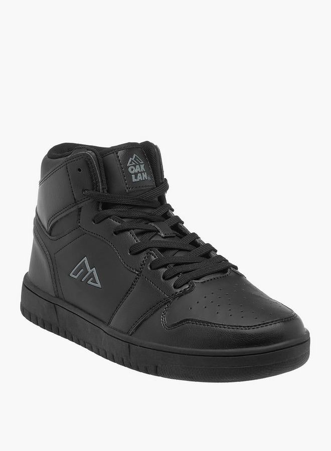 Oaklan by Shoexpress Men's Colourblock High Top Sneakers with Lace-Up Closure - Image 1