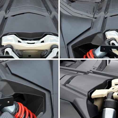 SAUTVS Front Central Hood Fender for Can-Am Maverick X3, Black Front Fender Kit for Can Am Maverick X3 Max Turbo R RR 2017-2025 Accessories (Replace #705010671, 705014684) - Image 5