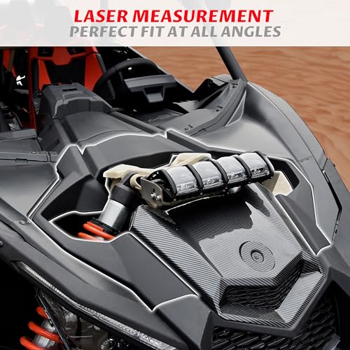 SAUTVS Front Central Hood Fender for Can-Am Maverick X3, Black Front Fender Kit for Can Am Maverick X3 Max Turbo R RR 2017-2025 Accessories (Replace #705010671, 705014684) - Image 3
