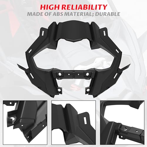 SAUTVS Front Central Hood Fender for Can-Am Maverick X3, Black Front Fender Kit for Can Am Maverick X3 Max Turbo R RR 2017-2025 Accessories (Replace #705010671, 705014684) - Image 4