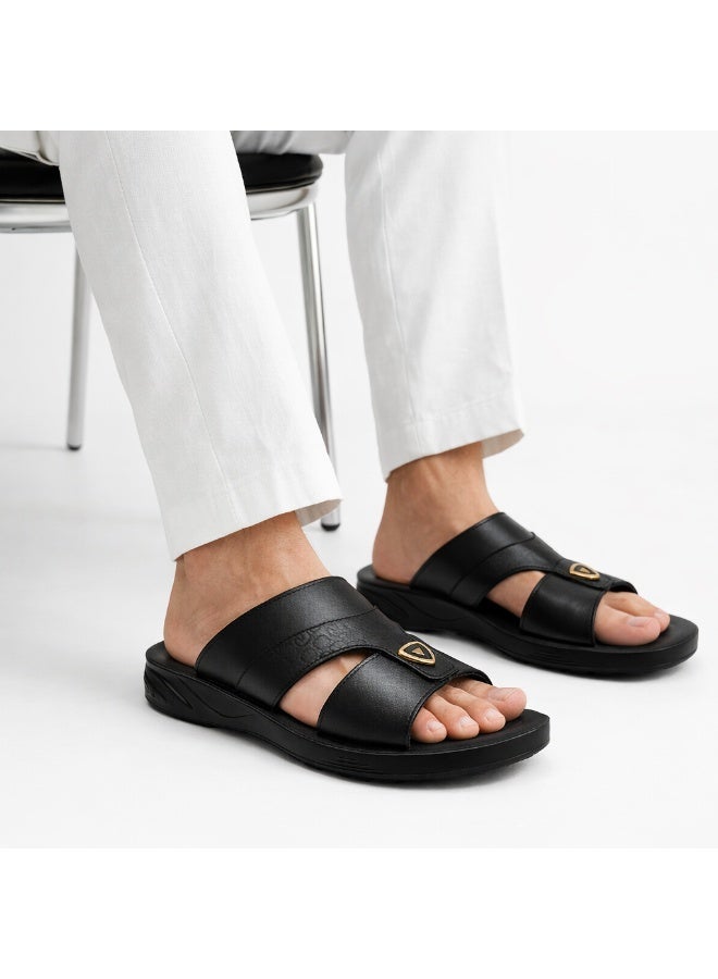 سليبر خليجى رجالي جلد طبيعى – تصميم عصري بنعل مريح مضاد للانزلاق – مثالي للاستخدام اليومي والصيف - Image 5