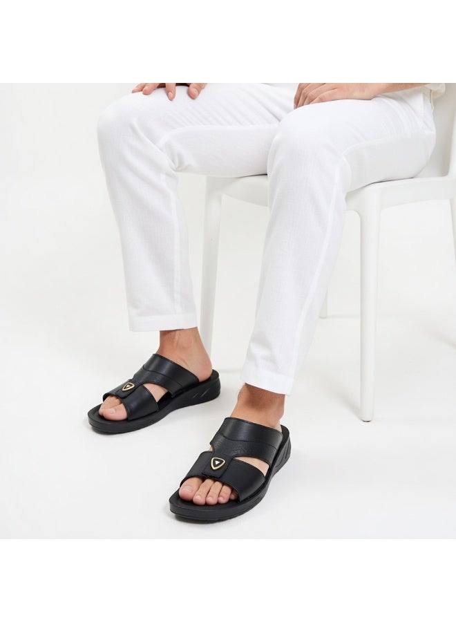 سليبر خليجى رجالي جلد طبيعى – تصميم عصري بنعل مريح مضاد للانزلاق – مثالي للاستخدام اليومي والصيف - Image 1