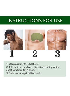 EELHOE Gynecomastia Compress Patch - Ginger Cream for Men, Tightening and Sculpting Chest Muscles with Natural Ingredients (12 Pcs)  - Image 3