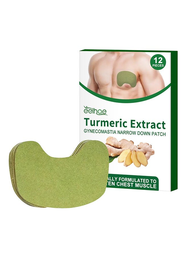 EELHOE Gynecomastia Compress Patch - Ginger Cream for Men, Tightening and Sculpting Chest Muscles with Natural Ingredients (12 Pcs)  - Image 1