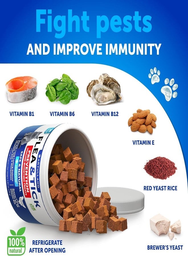 Artullano Flea Treatment for Cats - Natural Flea and Tick Prevention Supplement for Cats, Kittens - Chewable Daily Oral Pills with Vitamins - 135 Soft Chews - Dental Treats, Digestive Health, Immune Support - Image 5