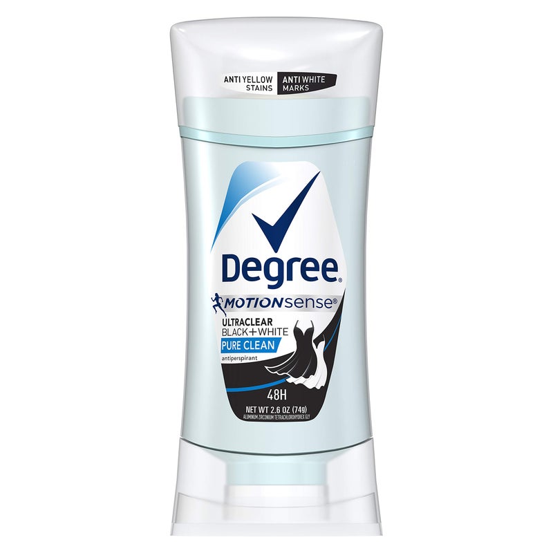 Degree UltraClear Antiperspirant for Women Protects from Deodorant Stains Pure Clean Deodorant for Women 2.6 oz - Image 1