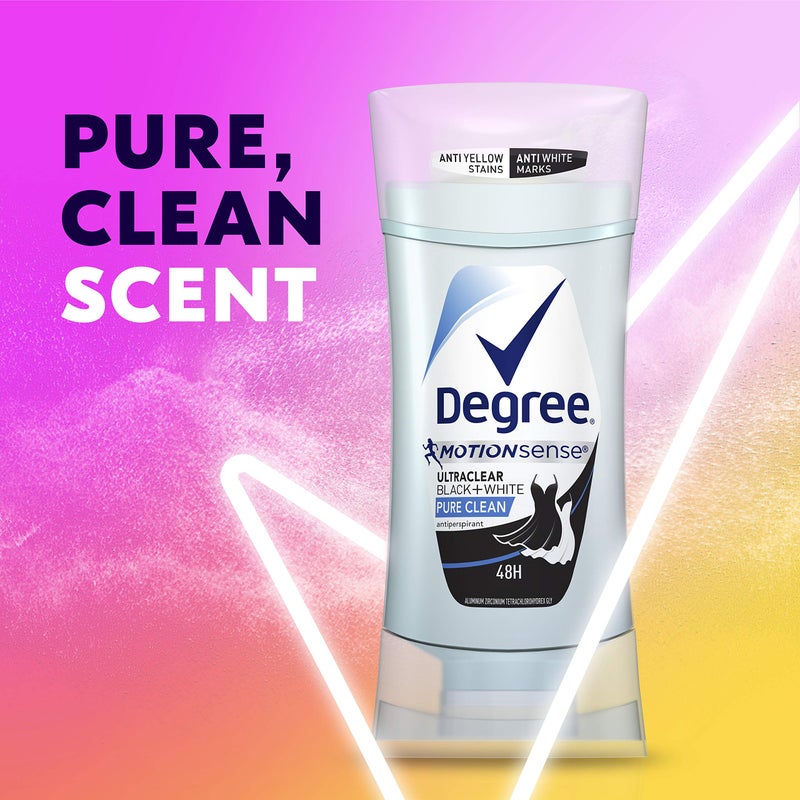 Degree UltraClear Antiperspirant for Women Protects from Deodorant Stains Pure Clean Deodorant for Women 2.6 oz - Image 3