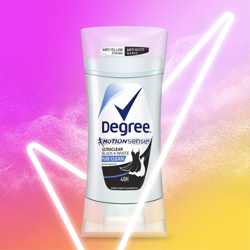 Degree UltraClear Antiperspirant for Women Protects from Deodorant Stains Pure Clean Deodorant for Women 2.6 oz - Image 2