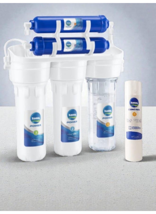 تانك فلتر 5 مراحل بلس مع شمعة مرحلة اولى كنترول من تانك - Image 2