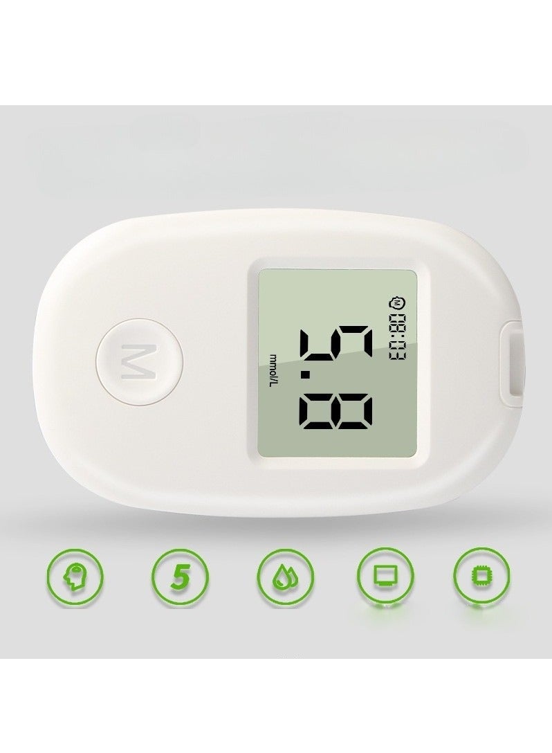 Generic Fully Automatic Portable Blood Glucose Meter, Accurate and Easy to Use Diabetes Testing Device with 50 Test Strips, Lancet Pen and 50 Lancets, Fast Results, Memory Storage and Code Free Operation  - Image 2