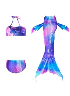 Goolsky Mermaid Tails with Bikini for Girls Mermaid Swimsuit for Kids,Without Monofin(5-7age)