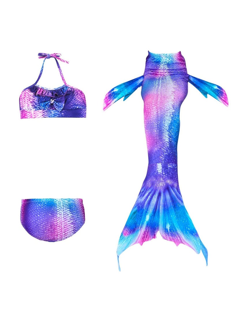 Goolsky - Goolsky Mermaid Tails with Bikini for Girls Mermaid Swimsuit for Kids,Without Monofin(5-7age) - Image 1