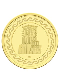 FK Jewellers 2g Gold Coin with Flower & UAE Heritage Building Design Gold Coin - 2 Gram 22KT  - Image 5