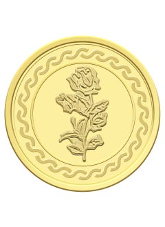 FK Jewellers 2g Gold Coin with Flower & UAE Heritage Building Design Gold Coin - 2 Gram 22KT  - Image 4