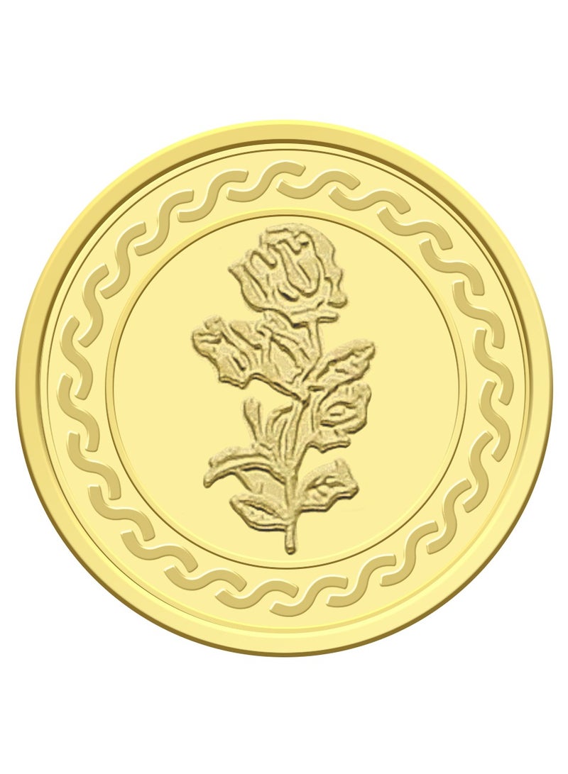 FK Jewellers 2g Gold Coin with Flower & UAE Heritage Building Design Gold Coin - 2 Gram 22KT - Image 4