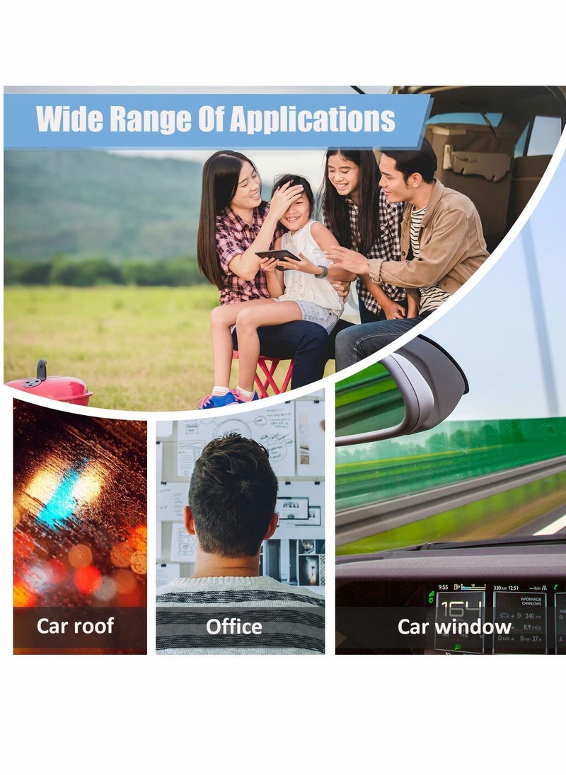Y&D 10 Pcs Transparent Car Parking Ticket Holder Clip, Windscreen Holder, Business Card Holde with Adhesive Tape Permit Work Pass Clips for Car, Van,caravan License  - Image 4