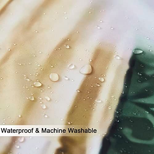 Famiffty Dog Shower Curtain Funny Shower Curtains 60Wx72L Inch Dachshund Bath Soap Shower Curtain Fun Ocean Teal Green Bathtub Vintage Wood Waterproof Polyester Fabric 12 Plastic Hooks - Image 5