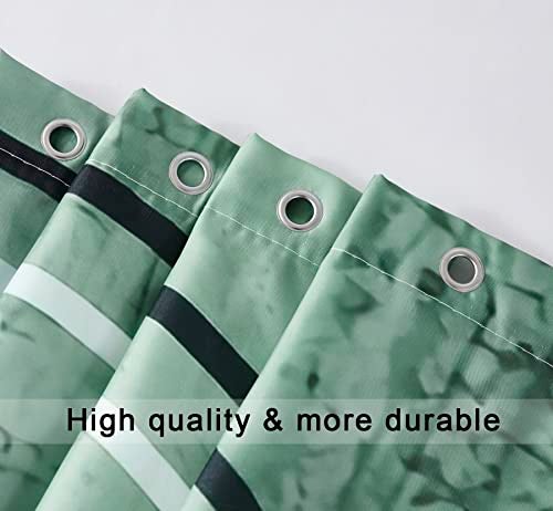 Famiffty Dog Shower Curtain Funny Shower Curtains 60Wx72L Inch Dachshund Bath Soap Shower Curtain Fun Ocean Teal Green Bathtub Vintage Wood Waterproof Polyester Fabric 12 Plastic Hooks - Image 3