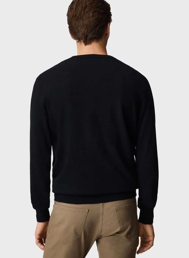 Mango Man Knitted Crew Neck Sweater