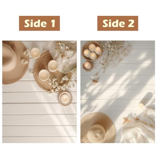 HomeArt Sheet 2 in 1 Product Photography Backdrop 3D Flat Lay Tabletop Double-Sided 20x29 Photo Background PVC Wrinkle Free for Small Products Food, Cosmetics Shoot (Combo 23) - Image 3