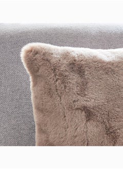 Home Box وسادة محشوة بفرو الأرنب الصناعي 45 × 45 سم  - Image 2