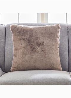 Home Box وسادة محشوة بفرو الأرنب الصناعي 45 × 45 سم  - Image 1