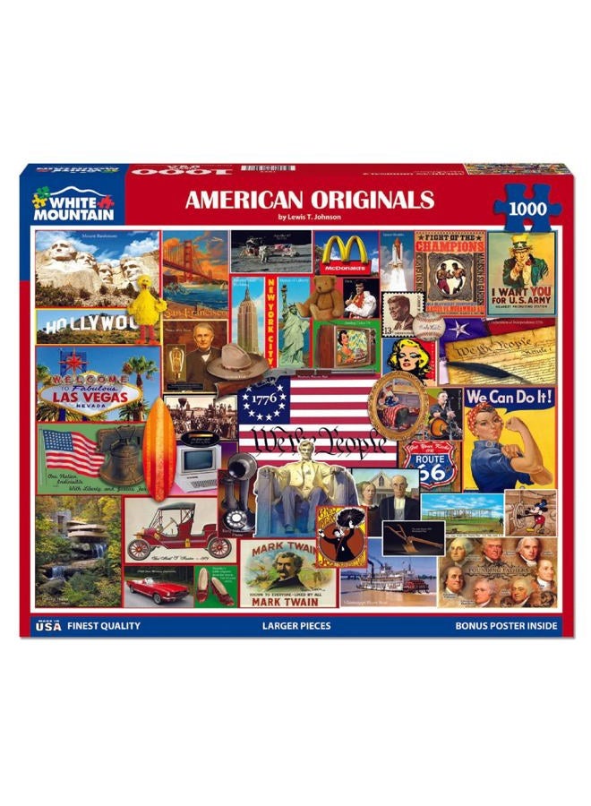 WHITE MOUNTAIN Puzzles - American Originals - 1000 Piece Jigsaw Puzzle for Adults - Image 1