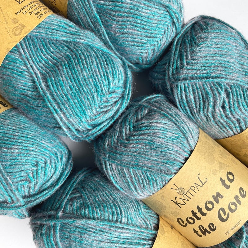 Cotton to The Core Cotton Yarn for Crocheting 6 Skeins 852Yds300G Free Patterns  Soft Baby Yarn for Knitting  3 DK Light Worsted Weight  Lilac Blue