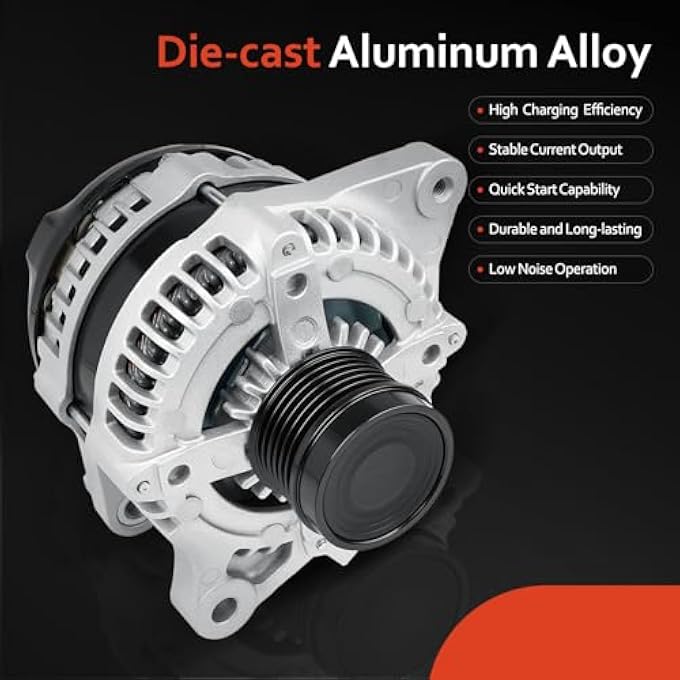 Grezuton 11385N Alternator Replacement for 1.8L L4 Toyota Corolla 2009 2010 2011,Matrix 09-10, Pontiac Vibe 09-10, Scion xD 2008-2014, 6-Groove,100Amp,11385,12897,11577,27060-0T041,270600T040, 0986CR6103 - Image 5