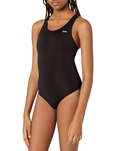 TYR Women's Standard Durafast Elite Maxfit Swimsuit, Black, Size 38 - Image 4
