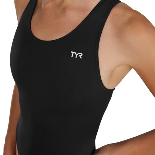 TYR Women's Standard Durafast Elite Maxfit Swimsuit, Black, Size 38 - Image 2
