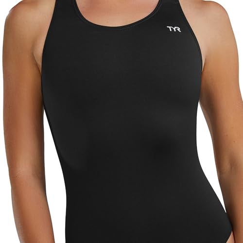 TYR Women's Standard Durafast Elite Maxfit Swimsuit, Black, Size 38 - Image 3