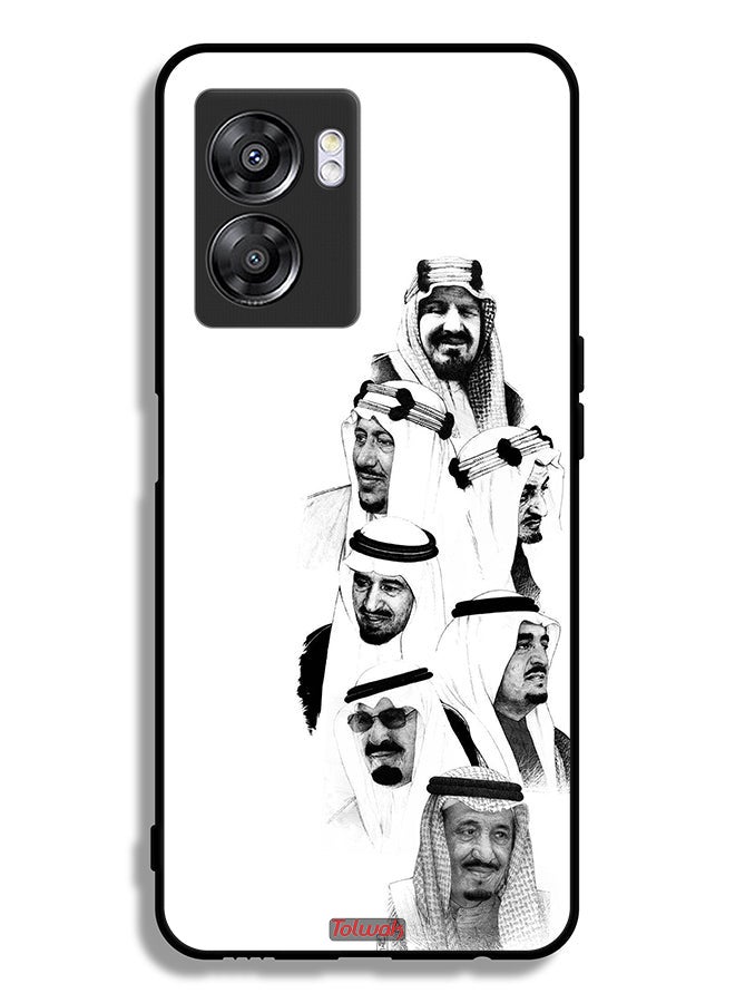 Tolwak OnePlus Nord N300 Protective Case Cover Saudi Kings Art B_W - Image 2