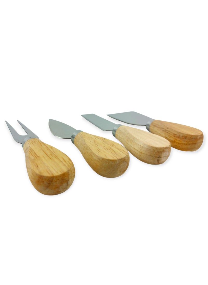 Generic Wooden Butter & Cheese Cutter - Set Of 4 Pcs.  - Image 2