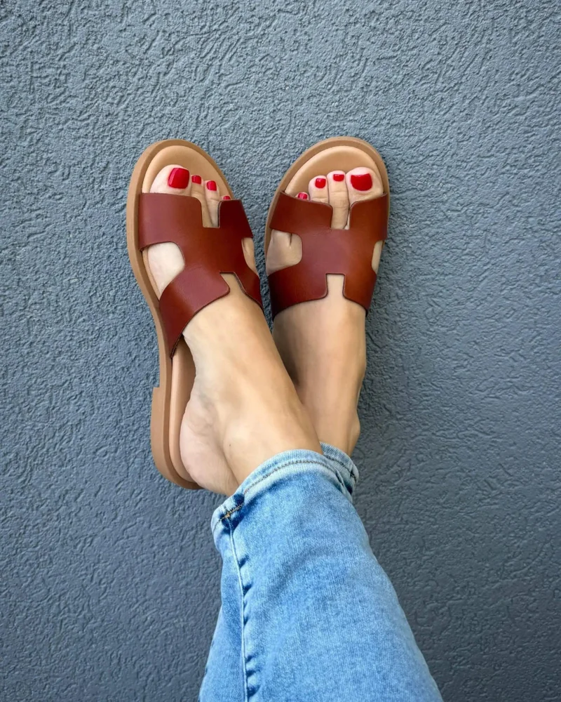 SHOEQ chocolate Hania Luxe for Women | Best Price UAE