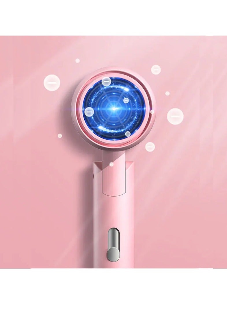 AROAQ Ionic Hair Dryer, Lightweight And Portable Folding Mini Hair Dryer, Long Lasting And Durable Electric Blow Dryer, Quick Dry High Speed Hair Blow Dryer For Home Travel, (1pc, Light Purple) - Image 3