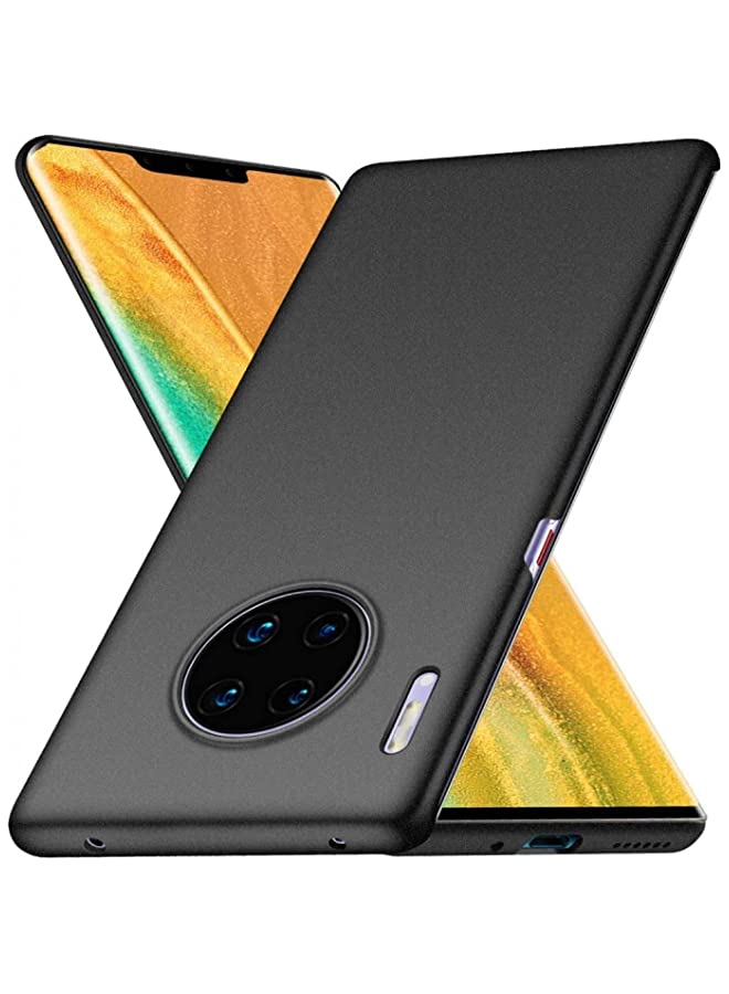 IAF Huawei Mate 30 Pro Case Cover Carbon Fiber Design TPU Black Soft Slim Flexible Shock Absorbent Protective Case Cover for Huawei Mate 30 Pro Black