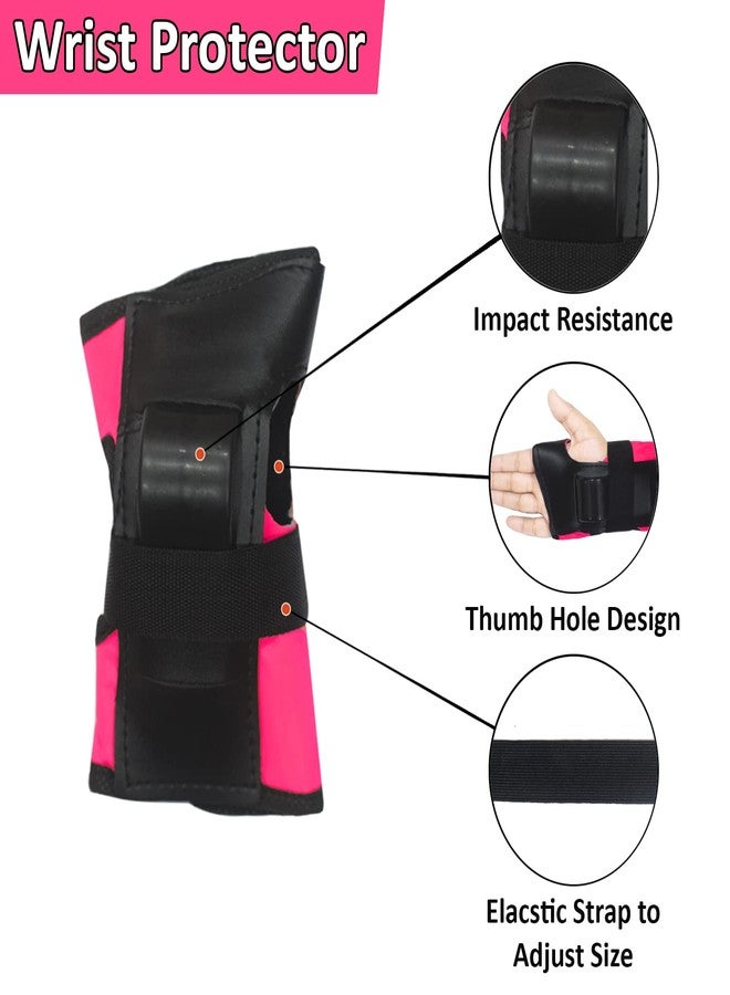 SWAURSAHA 3-in-1 Protective Knee, Elbow and Palm Safety Guard for Kids Roller Skating, Skate Board & Cycling Sports - Set of 6 Pcs (Small (Below 8 Years), Pink) - Image 4
